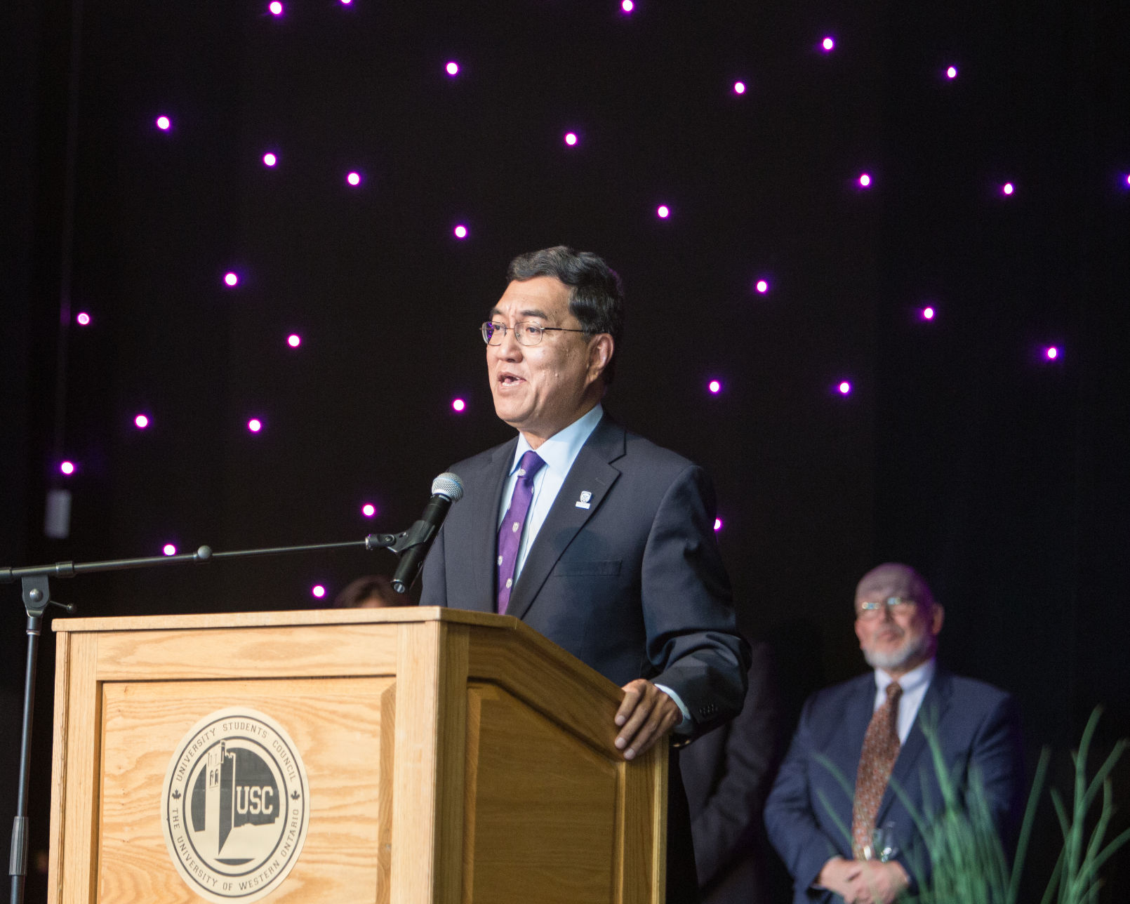 Chakma speaking at his farewell, May 15 2019